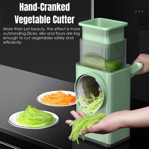Hand -Cranked Vegetable Cutter