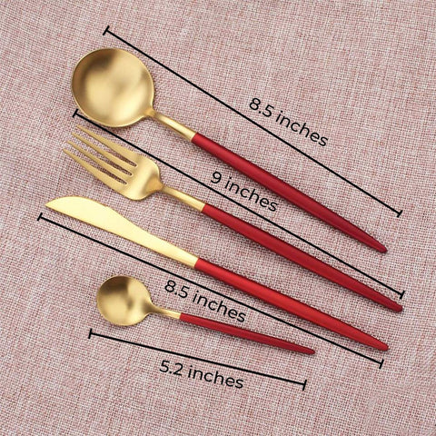 24 Pcs Lavish Stainless Steel Cutlery Set Collection