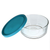 3Pcs Blue Round Glass Bowls