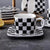 Black & White Ceramic Teapot Set